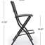 Chaises de bar de jardin - Faux, pliables pour le rangement 2 terrasses d'extérieur, en