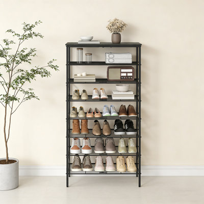 Range-chaussures de grande capacité de style industriel