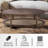 Avalon Walnut And Cane Coffee Table