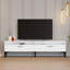 Meuble télé blanc moderne 100% mélaminé 70,9 po x 13,8 po x 27,6 po | Conception durable et élégante | Parfait pour le salon et les espaces de divertissement | Élégant uni-745464975