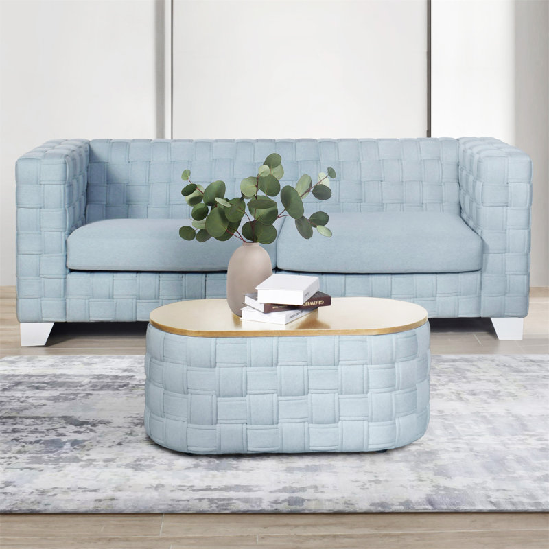 Coffee Table With Knitting Texture Base