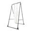 Cadre de support de yoga, support de balançoire avec charge maximale de 440,9 lb, plate-forme aérienne à structure triangulaire, supports en soie aérienne avec mousse EVA et hamac de yoga de 6,6 verges, réglage horizontal à 4 niveaux et réglage ver-1992180359