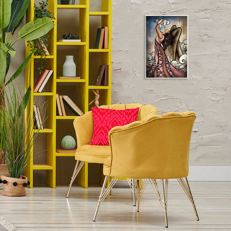 Plaque murale ange avec nouveau chiot, design par Mandie Manzano, H 19 po x l 13 po