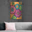 «Lark Manor» «Bright Bold Blooms 6» par Hello Angel, art mural en métal