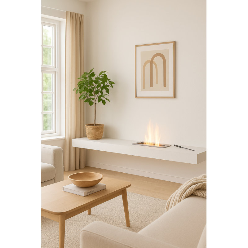 Hassan Metal Bio-Ethanol Tabletop Fireplace