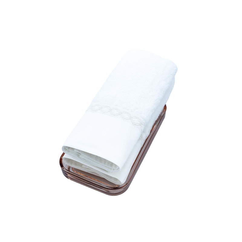 Serviette en coton dentelle