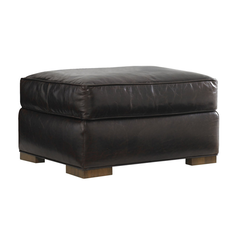 Tower Place Edgemere Leather Ottoman