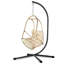Fauteuil à œufs pour 2 personnes avec support pour patio en osier-884083148