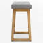 Tabouret de bar 24,4 po à hauteur de comptoir avec structure en bois massif-339418483