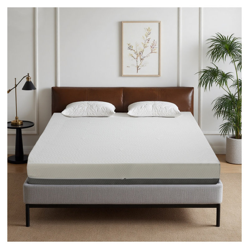 Très grand matelas en mousse perforée de gel de 10 pouces avec support à 7 zones, fabriqué au Japon