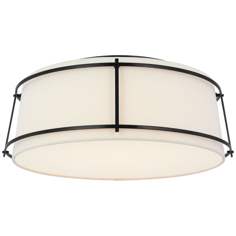 Callaway 1 - Light LED Flush Mount, Bronze, 6.5" H x 17.25" W x 17.25" D