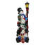 Lampadaire empilable bonhomme de neige avec DEL