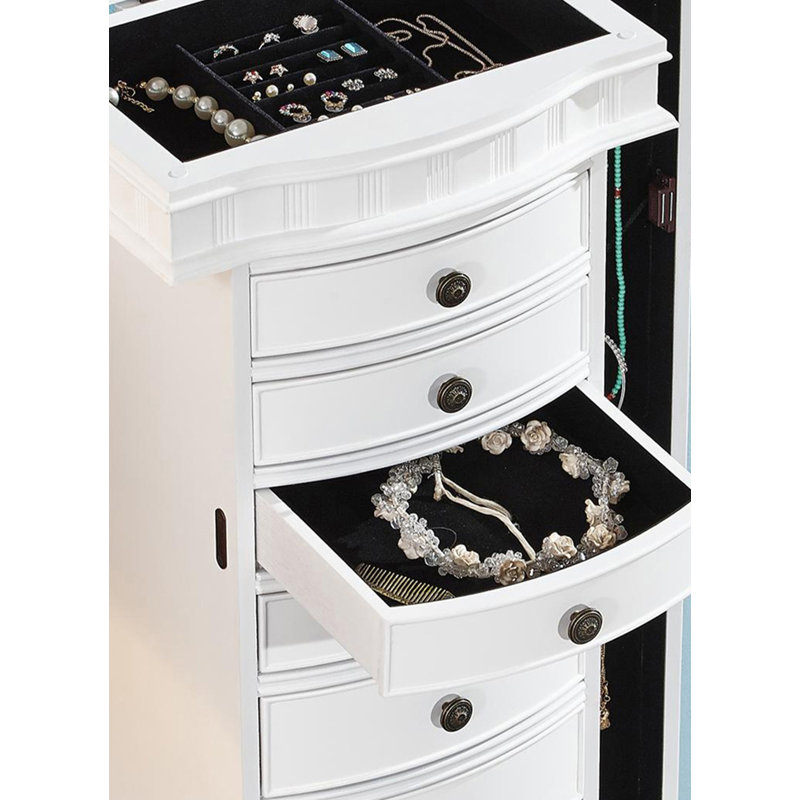 Armoire à bijoux multifonctionnelle de style américain