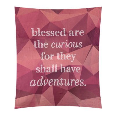 Tapisserie citation en faux gemme en polyester
