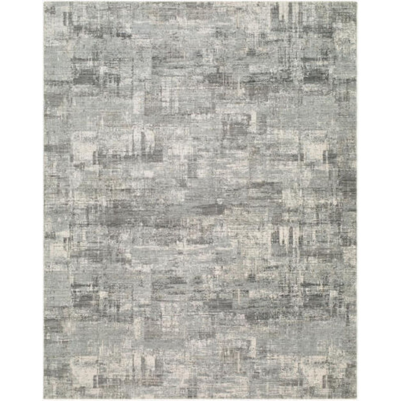 Keller Area Rug, Black/Gray/Tan/Beige, Rectangle 7'10" x 10'2"
