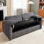 Lit futon de 79,13 po, lit escamotable moderne, revêtement en velours côtelé, base en métal, élément clé du salon, canapé d'une capacité de 450 lb, structure, pièce de base, poids maximal de 450 lb