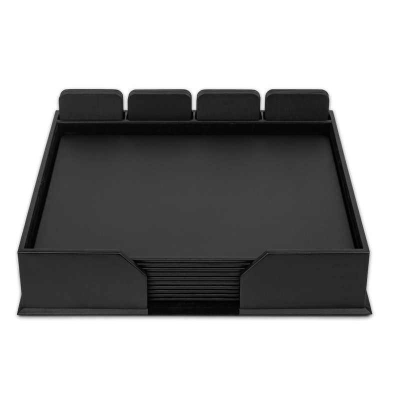 Grider Faux Leather Desk Organizer Set