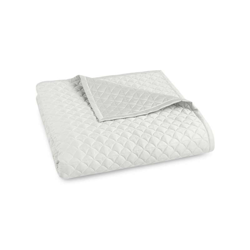 Quilted Coverlet Suave, Queen Quilt, Cool Gray