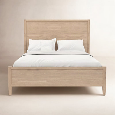 Reece Solid Wood Panel Bed