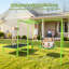 Balançoire 3 en 1 avec trampoline pour enfants, idéale pour les fêtes de jardin et les jeux quotidiens en extérieur. Charge maximale : 100 kg.