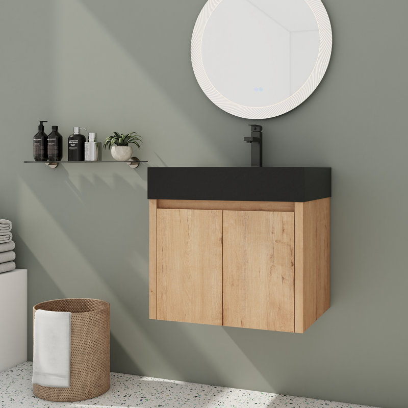 Friderich 24.07'' Single Bathroom Vanity with Resin Top