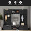 Portemanteau amovible 4 en 1 avec rangement et 7 crochets, portemanteau multifonctionnel avec tiroirs et armoire de rangement, banc à chaussures pour le vestibule-521554140