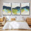 «Mountains In The Mist I», ensemble de 3 toiles encadrées-97709100-97709094
