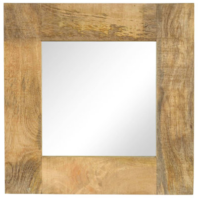 Decorative Mirror Wall Mirror Bathroom Mirror Solid Mango Wood Frame