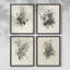 «Vintage Floral Print», impression encadrée, ensemble de 4-749230456-749230455