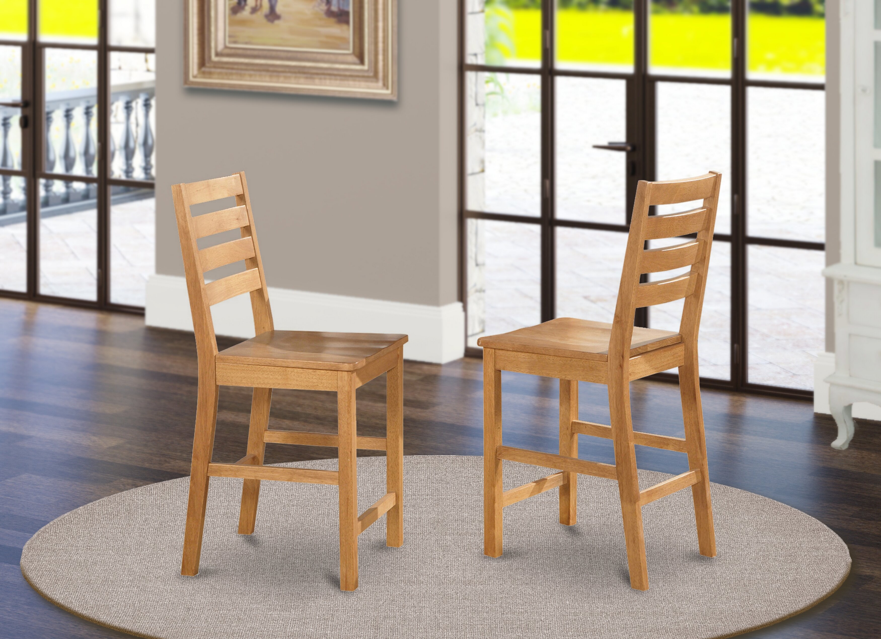 Premium US Made Ladder Back Wood Restaurant Chair