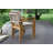 6 - Person Teak Wood Patio Dining Set with Round Table