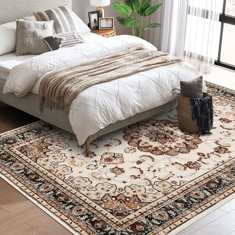Tapis bohème Boho Vintage, Rectangle 4pi x 6 pi
