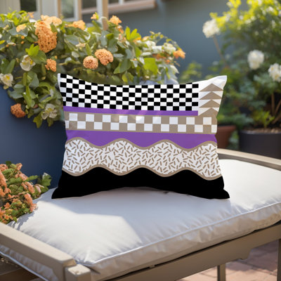 Coussin lombaire intérieur / extérieur Trix Abstract