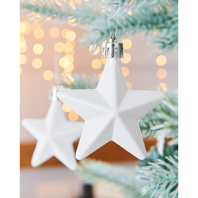 2.49cm Tree Topper, White