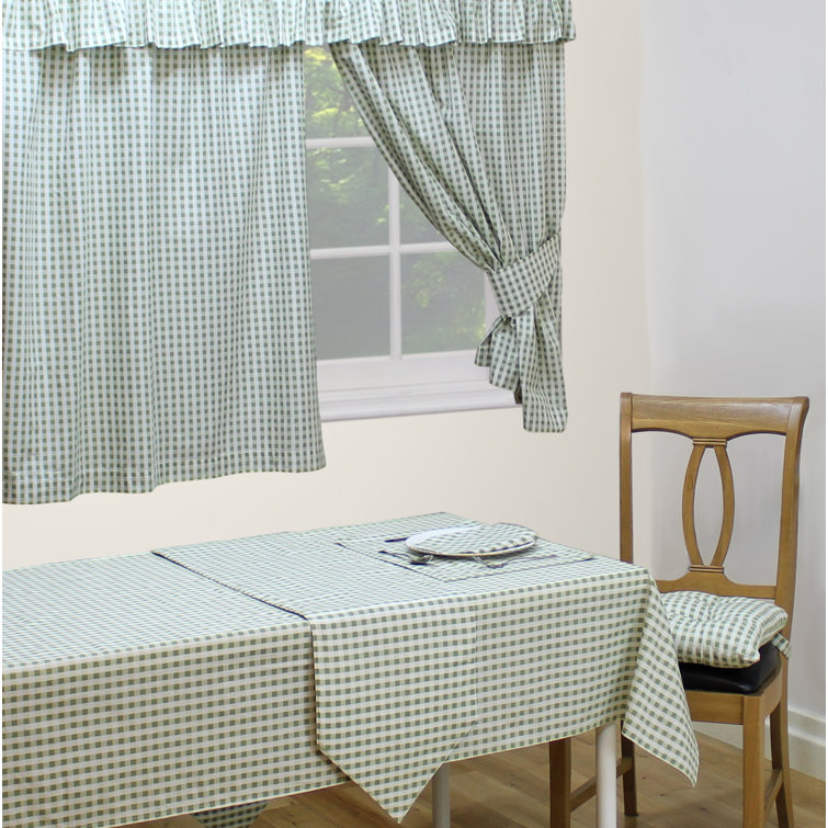Gingham Check Tablecloth