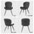 Modern Dining Chairs, Tech Fabric Upholstered Kitchen Chairs With Curved Backrest, Comfortable Dining Room Chairs For Family Meals & Guests-1457286989-1446792819