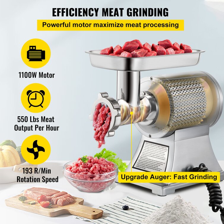 VEVOR Stainless Steel Electric Meat Grinder & Reviews