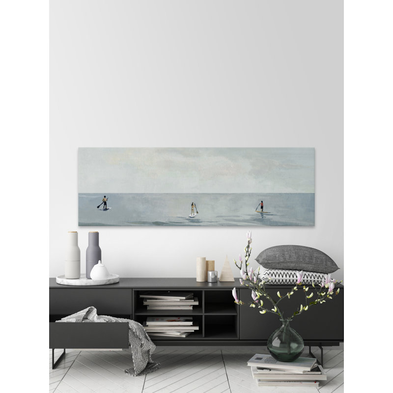 Parvez Taj - Wrapped Canvas Painting, 38cm H x 114cm W