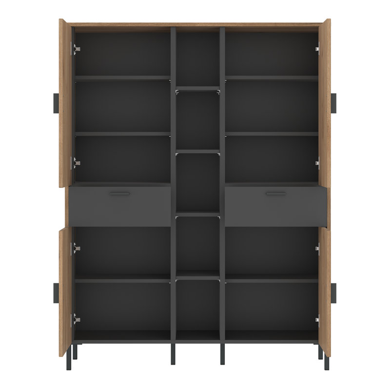 Aliceia 2 Door Manufactured Wood Wardrobe