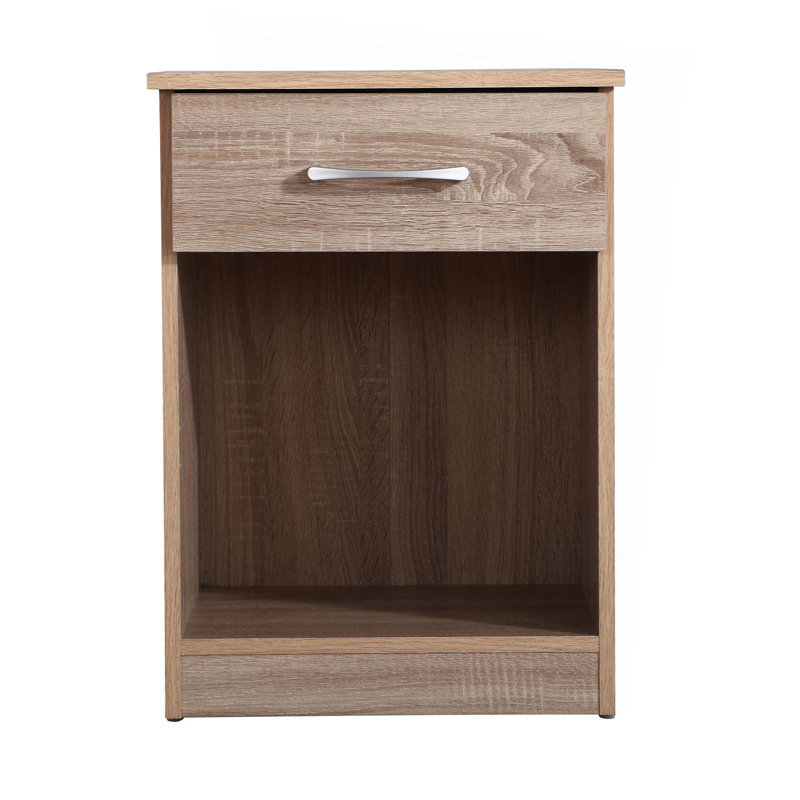 Table de chevet élégante pour les espaces décontractés, Brun