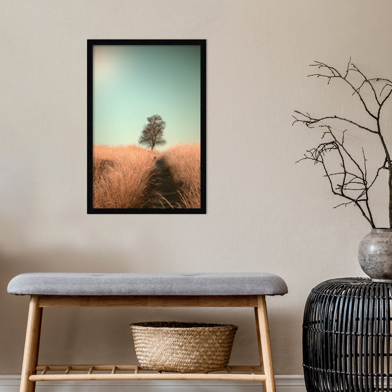 Grass And Path by Jaap Van Den, Black, 17" W x 25" H