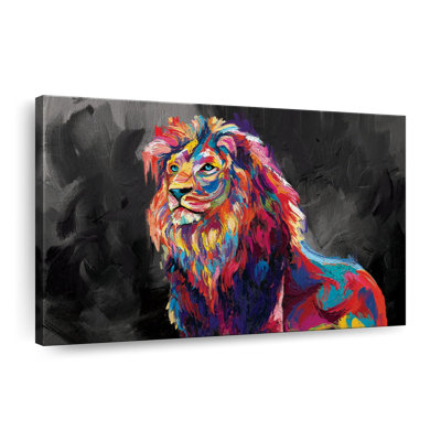 «Lion's Pride», impression abstraite sur toile