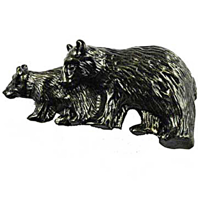 Oversized Wildlife Wilderness Novelty Knob, Bronzed Black