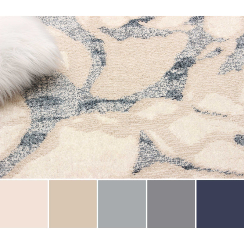 Azalea Ivory Rug, Rectangle 8' x 10'