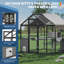 Catio d'extérieur avec toit imperméable, plateformes multi-niveaux et portes de sécurité