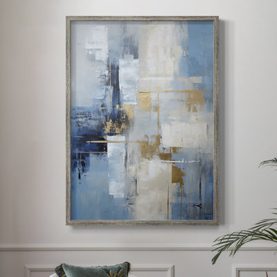 Série ABSTRACT Dxxvii, reproduction encadrée - bois massif