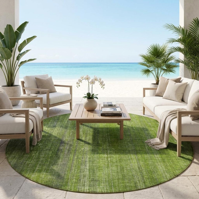 Tapis d'intérieur rond 8 po