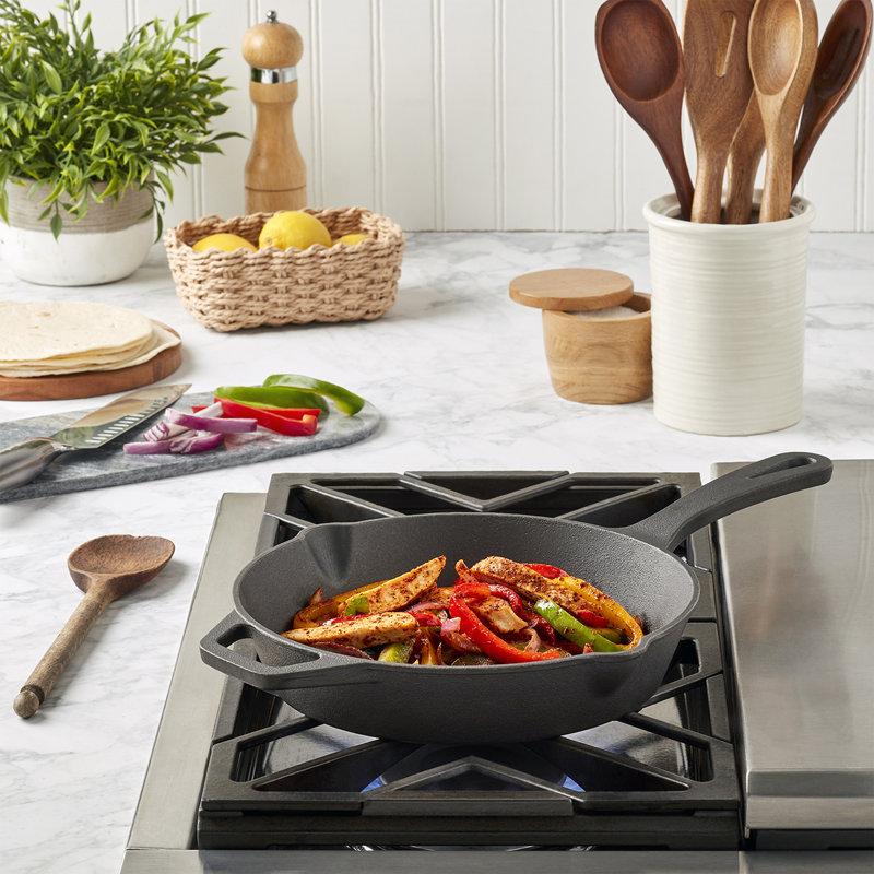 Smith and Clark Cast Iron Skillet, 10"