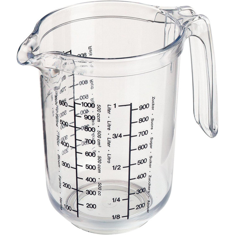 Clear Measuring Cup - Multi Measurement Tool for Baking, Cooking, Sugar, Flour