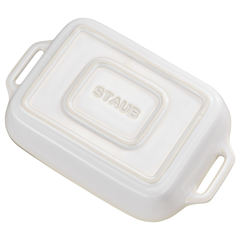 Ceramique Ceramic Rectangular Oven Dish, Rustic Ivory